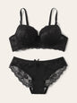 Set reggiseno in pizzo di nuova moda, reggiseno quotidiano multicolore, set da 2 pezzi, reggiseno sexy da donna, biancheria intima A2123