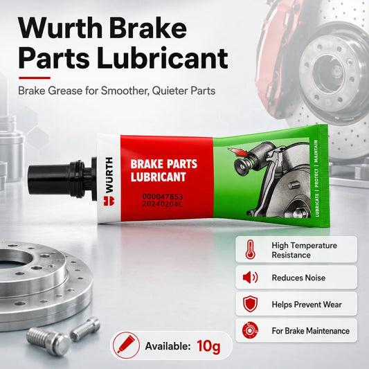 Lubrificante per Freni Wurth 10g, Grasso Resistente al Calore per Pinze Freno, Perni Guida, Pistoni, Uso Automobilistico