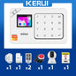 Kit Sistema di Allarme Domestico WIFI GSM KERUI Compatibile con Tuya, Allarme Antifurto Supporta Alexa Google, Sicurezza Wireless per Casa 433MHz