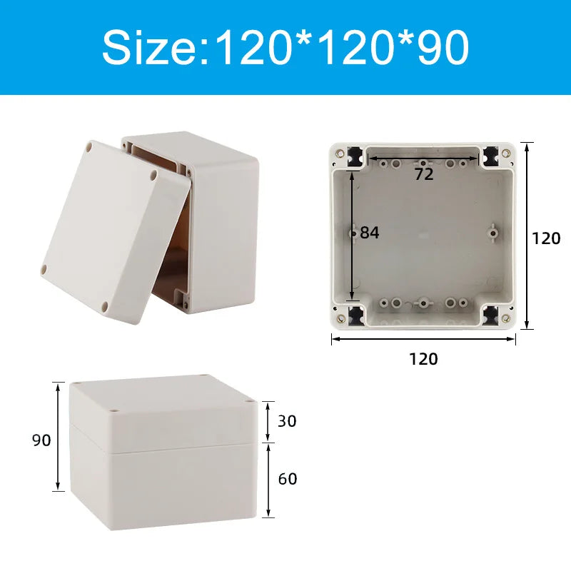 Scatola di giunzione in plastica ABS serie F Cavo a vite Scatola di giunzione impermeabile personalizzata Custodia per scatola di giunzione elettrica esterna Ip66