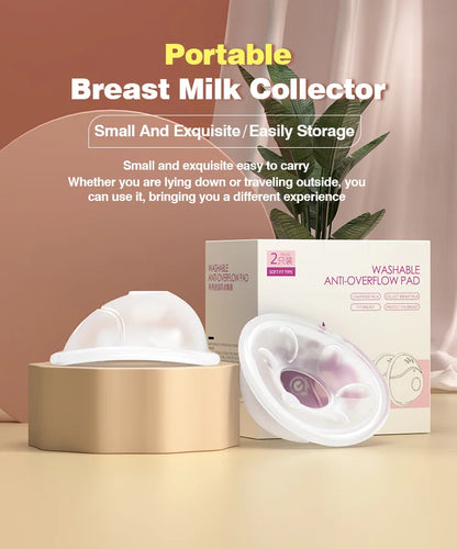 MAMIJOY MSB03 2 pezzi Salvaschermo indossabile per l'allattamento al seno Collettore manuale del latte materno Tazza di raccolta del latte con guscio del seno in silicone