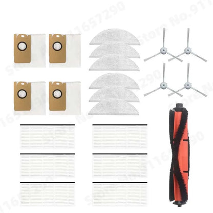 Spazzola principale/laterale Filtro HEPA Mop Panno Scatola per la polvere Sacchetto per la polvere per XiaoMi Lydsto R1 / R1A / R1 Pro / S1 Parti per aspirapolvere robot