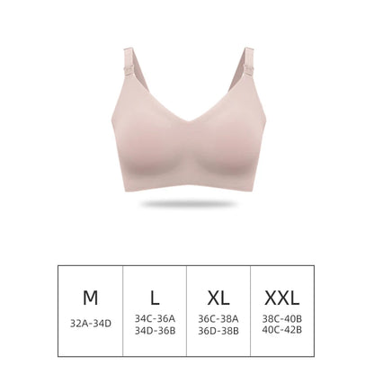 Reggiseno per allattamento da donna con taglio laser ultra sottile Reggiseni per allattamento imbottiti rimovibili senza cuciture Reggiseno di supporto per maternità push up taglie forti