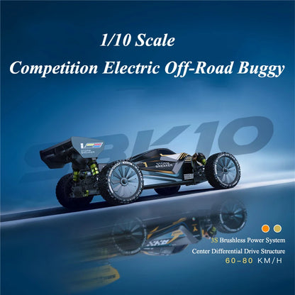 Storm Raider 1/10 Buggy RC da Corsa Fuoristrada 4WD Brushless, Auto Radiocomandata 2.4GHz, Modellino Giocattolo per Adulti e Bambini