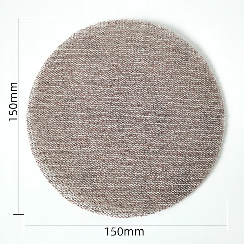 ATPRO Dischi abrasivi a rete da 6 pollici 150MM Gancio e anello Carta vetrata abrasiva anti-blocco senza polvere per auto Mirka