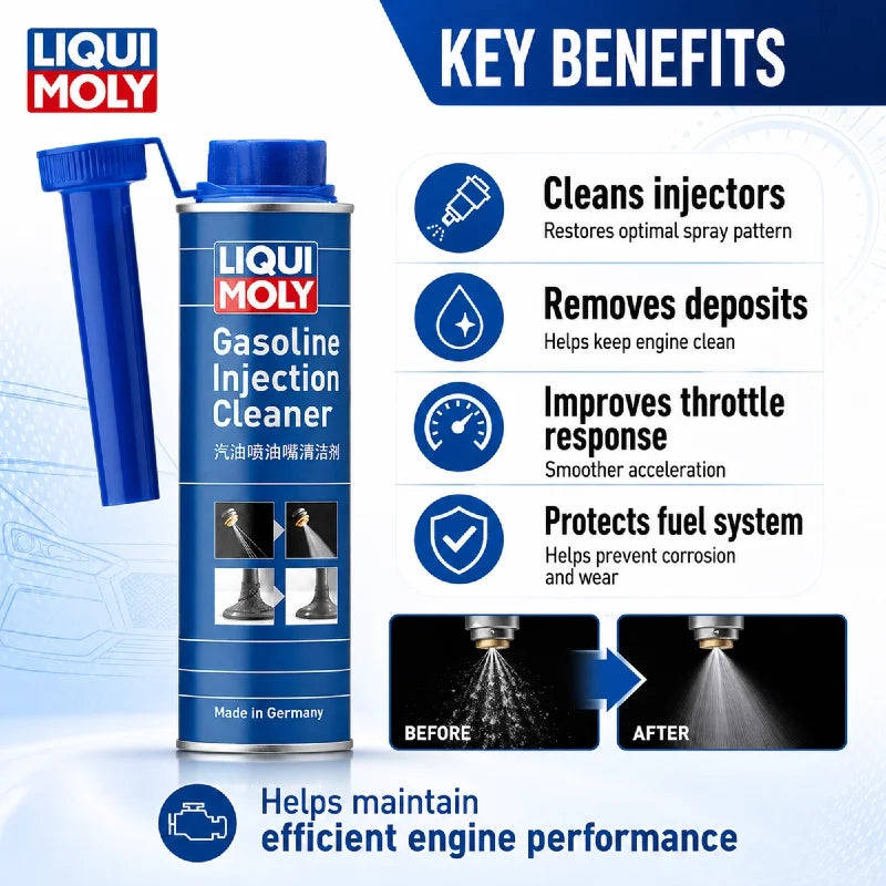 LIQUI MOLY 21931 Detergente per Iniettori 300ml, Additivo per la Pulizia del Sistema di Iniezione Auto, Cura e Manutenzione del Motore