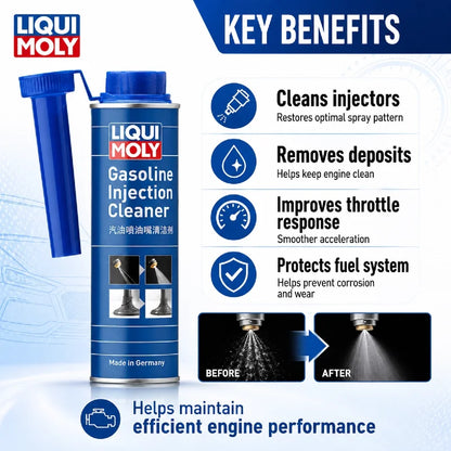 LIQUI MOLY 21931 Detergente per Iniettori 300ml, Additivo per la Pulizia del Sistema di Iniezione Auto, Cura e Manutenzione del Motore