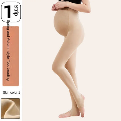 Leggings per gravidanza a vita alta Abiti premaman skinny per donne incinte Leggins lavorati a maglia con supporto per la pancia Pantaloni modellanti per il corpo