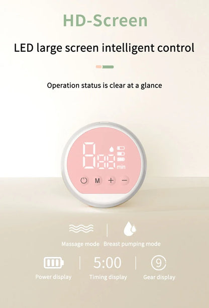 MAMIJOY Tiralatte elettrico portatile USB ricaricabile Silenzioso Estrattore di latte portatile Mungitore automatico Comfort Allattamento al seno