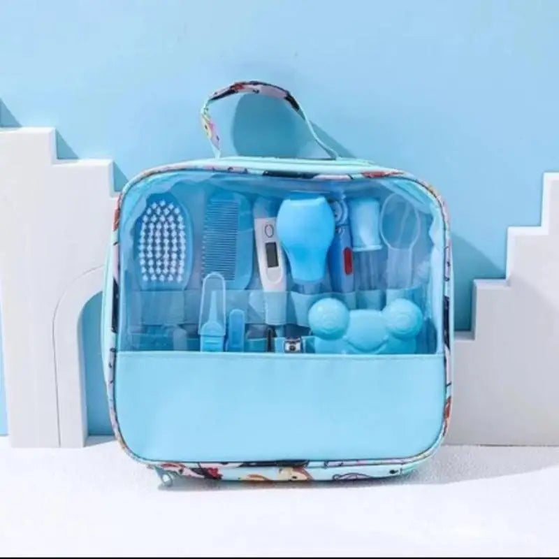 Set di 13 Pezzi per la Cura del Bambino, Kit Portatile per Toelettatura e Cura delle Unghie