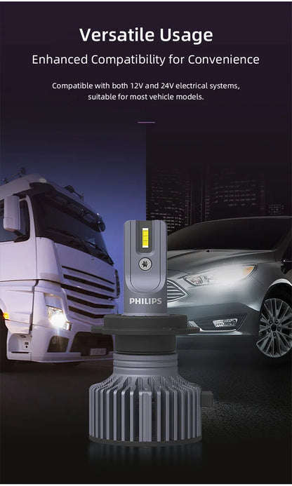 Philips LED H1 H3 H4 H7 H11 Ultinon Pro3101 12V/24V 6000K Bianco brillante HB3 9005 HB4 9006 HIR2 9012 Auto Faro Lampade a LED