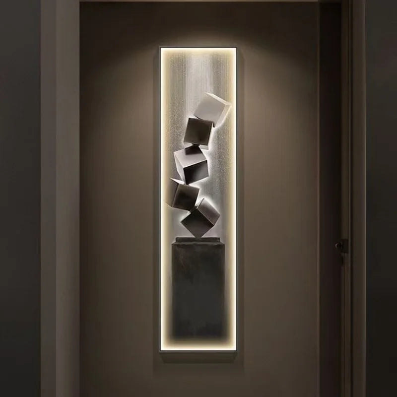Lampada da Parete a LED Moderna di Lusso, Decorazione per Ingresso, Quadro Sottile da Parete, Lampada da Corridoio di Alta Gamma