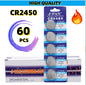 2-60pcs CR2450 batteria 3V batteria a bottone al litio 550mAh CR2450 5029LC LM2450 DL2450 CR2450N BR2450 batteria a bottone cellulare per giocattoli per orologi
