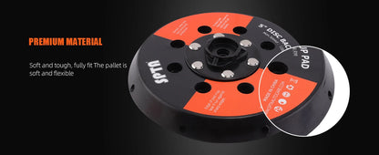 SPTA 1PC 5 "6" Piastra di supporto per tampone abrasivo per lucidatrice DA 125mm 150mm Piastra posteriore autoadesiva con fori per emissione di calore
