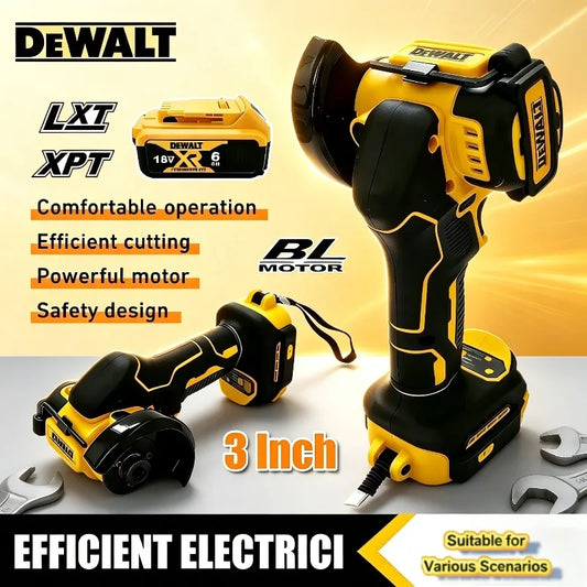 Smerigliatrice Angolare Mini Cordless DEWALT da 3 Pollici, Macchina per Lucidatura e Levigatura, Utensile Elettrico da Taglio Compatibile con Batteria Dewalt 20V.