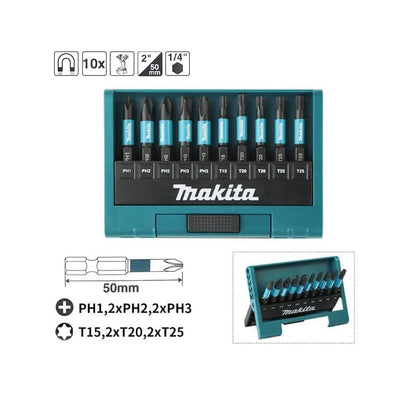 Makita B-55697 D-67527 D-72833 D-72861 Set di punte per cacciavite elettrico Attacchi per utensili elettrici con punte a esagono incassato