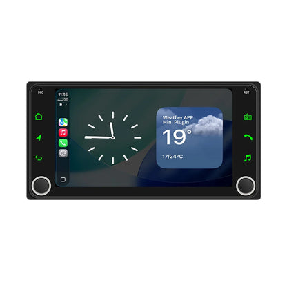MEKED Autoradio Linux 7 Pollici con CarPlay Wireless e Android Auto per Toyota Yaris Corolla RAV4 Avensis Aygo Prius, Lettore Multimediale Universale 4K con Schermo per Telecamera Posteriore
