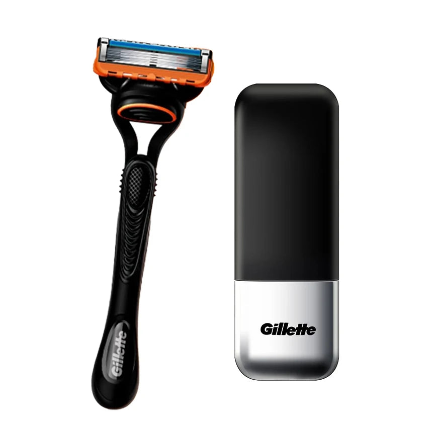 Set Rasoio Gillette Fusion 5 con 5 Lame Ultra-Sottili, Striscia Lubrificante e Rifinitore Posteriore, Disponibile in Diverse Specifiche