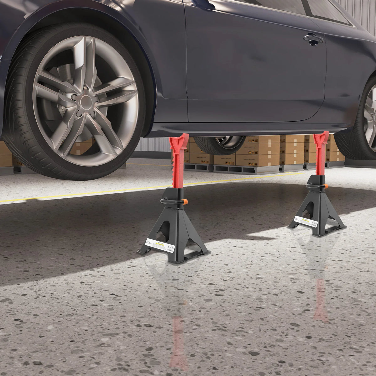 4 supporti per sollevamento ruote auto, 3 tonnellate, cavalletti di sicurezza per riparazioni auto, staffa di supporto per pneumatici, telaio di supporto