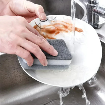 Spugne per pulizia magiche a tre strati Spugne riutilizzabili per pentole per lavare i piatti Spugne per cucina domestica Salviette per spazzole Strumenti puliti