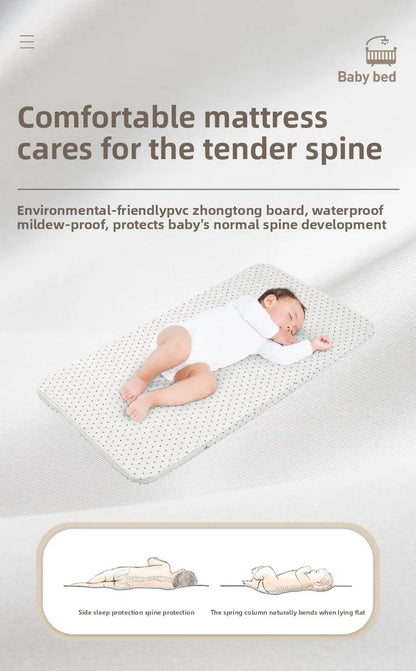 Culla Multifunzione Convertibile per Neonati e Bambini, Lettino Portatile per Neonati, Culla Co-Sleeping, Letto Grande Componibile Accanto a Mamma, Culla Anti-Soffocamento, Protezione Spinale a 5 Inclinazioni, Culla per Neona