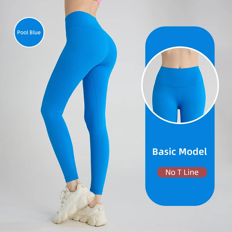 2024 Vendita calda Fitness Allungamenti Leggings femminili a figura intera Pantaloni da corsa Pantaloni da yoga comodi e aderenti Legging da allenamento