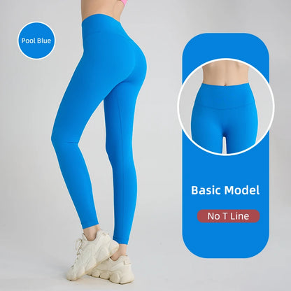 2024 Vendita calda Fitness Allungamenti Leggings femminili a figura intera Pantaloni da corsa Pantaloni da yoga comodi e aderenti Legging da allenamento