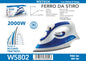 Ferro da Stiro Elettrico Portatile Mini, Ferro a Vapore per Vestiti, Ferro Regolabile con Piastra in Ceramica, Modelli W5801, W5802, W5803, W5804, W5806