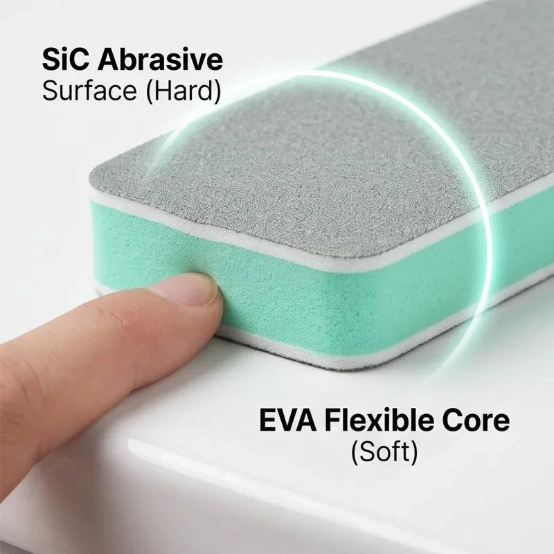 10/1PCS Spazzola per la pulizia del vetro, rimuove calcare, ideale per specchi da bagno, piastrelle della doccia, rimuove efficacemente lo sporco, strumento per la pulizia domestica