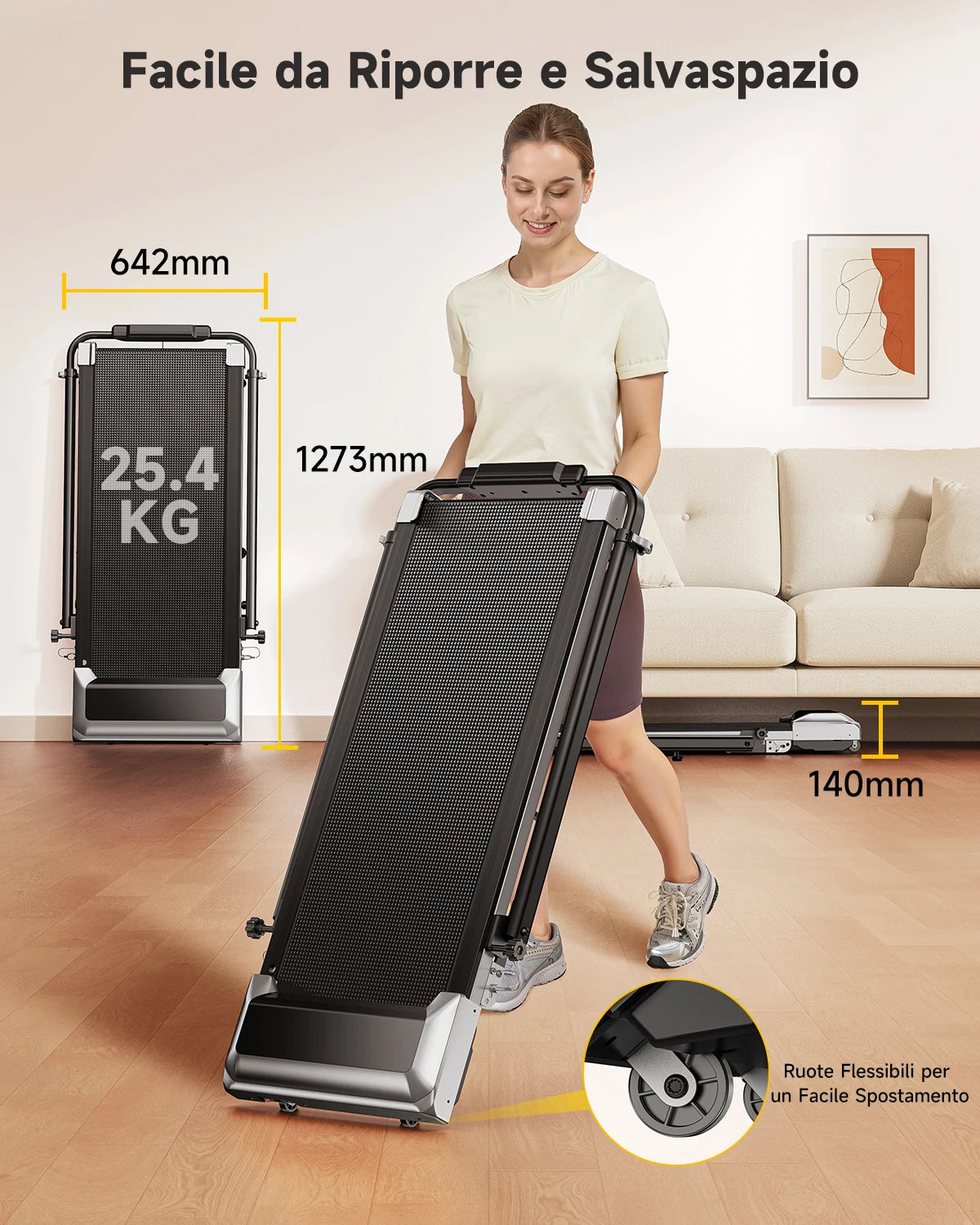 Toputure TP6 Walking Pad 12% Incline Treadmill 6 In 1 Walking Running 2.5HP Foldable Under Desk Treadmill With Adjustable Height Armrest LED Display Indoor Home Gym Exercise Office Treadmill 40dB Low noise Treadmill