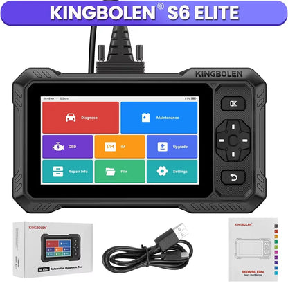 KINGBOLEN S6 ELITE 2026 Scanner OBD2, Strumento Diagnostico Completo per Tutti i Sistemi, CANFD Bidirezionale, 15 Funzioni di Reset, Aggiornamenti Online Gratuiti