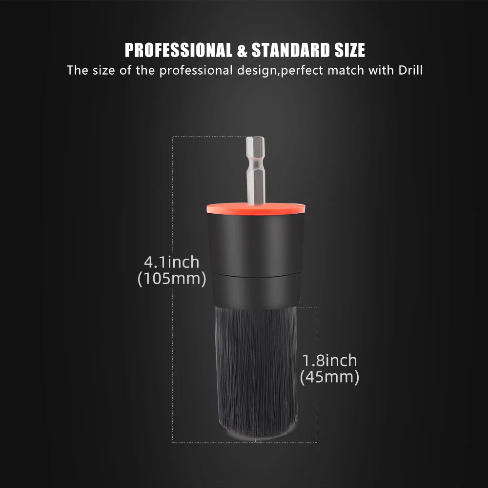 SPTA 5PCS Set di accessori per spazzole con setole miste Kit di pulizia per lavapavimenti per trapano a batteria