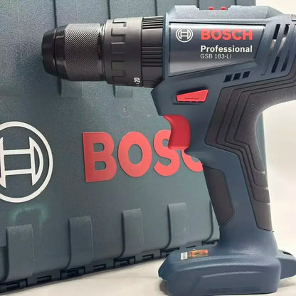 Trapano avvitatore a impulsi Bosch GSB 183-LI 18V senza spazzole 56Nm, avvitatore elettrico a batteria per legno e metallo