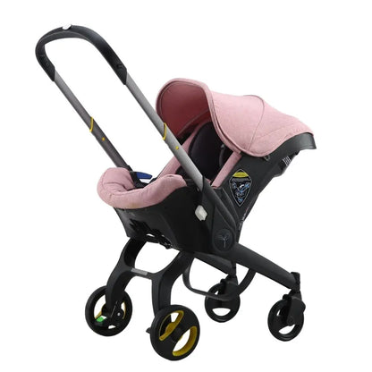 Passeggino 3-in-1 per Neonati, Sistema da Viaggio con Sedile Auto Rimovibile, Telaio in Alluminio Leggero e Ammortizzazione degli Urti, per Bambini da 0 a 4 Anni