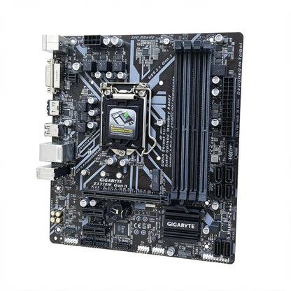 Scheda Madre Gigabyte Z370M DS3H Intel Z370 LGA 1151 DDR4 64GB M.2 Micro ATX compatibile con Core i7-9700K i5-9500T i5-8400 i3-9100 G540
