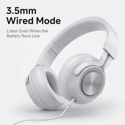 Cuffie Bluetooth P1, Auricolari Wireless con Driver Dinamici da 40mm, Stereo Bass, Pieghevoli, 25 Ore di Autonomia per Musica, Gaming e Chiamate