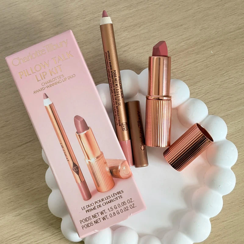 Nuovo set di rossetto e eyeliner Hot Charlotte 4 colori 5,5ml + blush in stick colorato in polvere acquosa Tilbury Cosmetics
