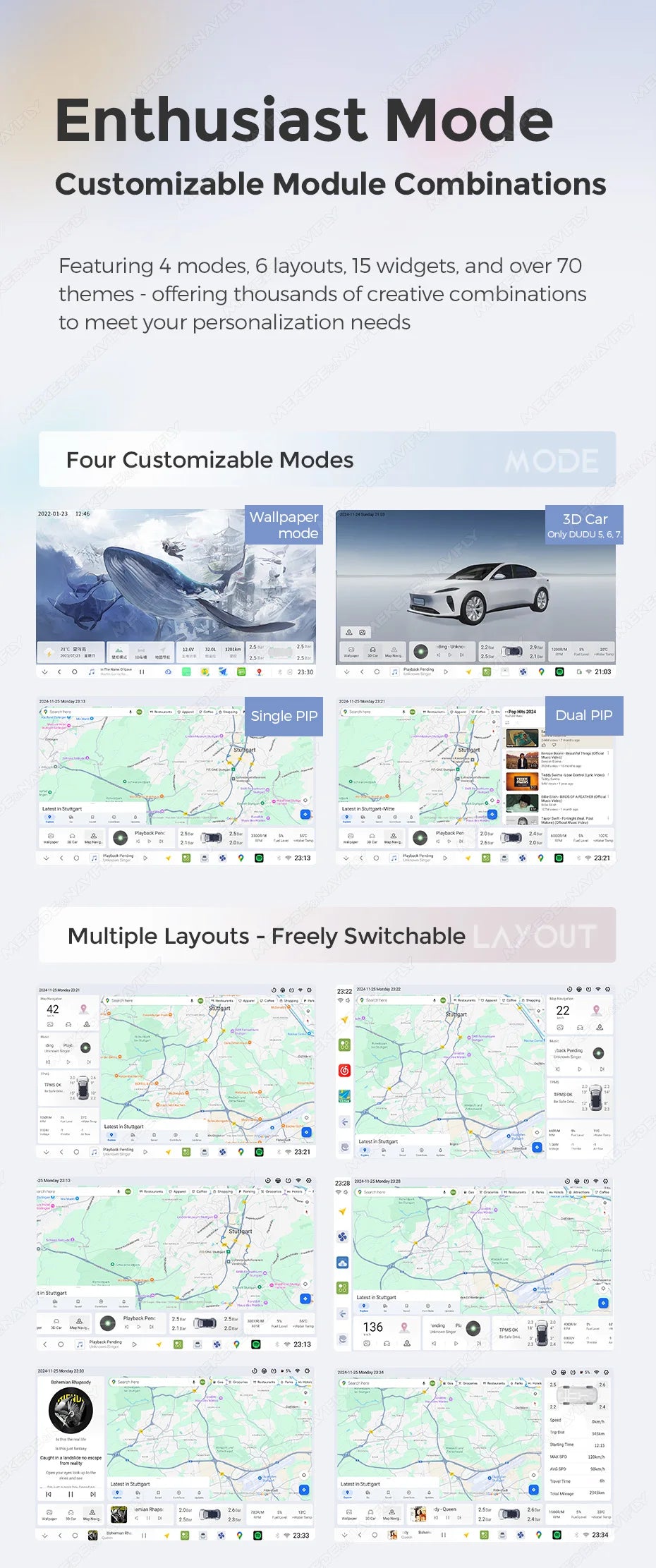 DUDUAUTO 512GB Wireless CarPlay Android Auto Per Peugeot 408 Per Peugeot 308 308SW Autoradio Lettore Multimediale DSP WIFI GPS AMP