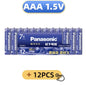 Batterie Alcaline Panasonic AA/AAA 1.5V, Adatte per Fotocamere Digitali, Torce, Lettori CD, Mouse Wireless, ecc.