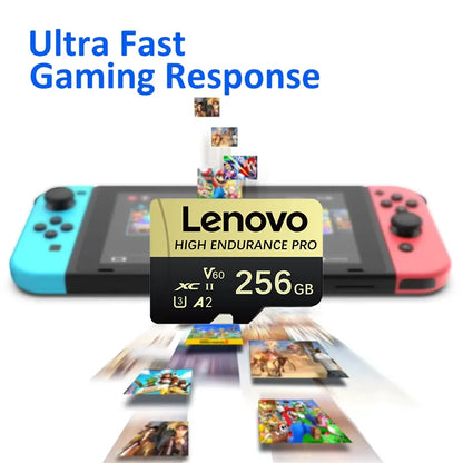 Scheda di memoria Lenovo 64GB 128GB 512GB 1TB Micro SD Classe 10 TF con adattatore SD per smartphone e dash cam