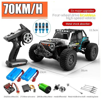 16103PRO 1:16 4WD Auto RC con LED 2.4G Auto telecomandate 70KM/H Drift ad alta velocità Monster Truck per bambini VS WLtoys 144001   Giocattoli