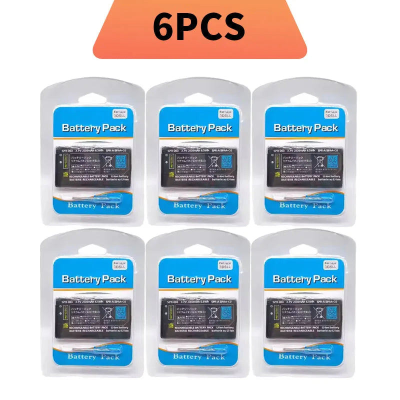 Batteria di ricambio Hotsale SPR-003 da 2000mAh ad alta capacità per 3DS XL/3DS LL agli ioni di litio con set di cacciaviti per batteria 3DSLL 3DSXL