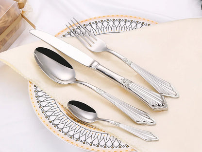 Set di 6 cucchiai da tavola da 6 cucchiai da zuppa in acciaio inossidabile Set di cucchiai da zuppa Royal 6 pezzi per cucina/casa/ristorante