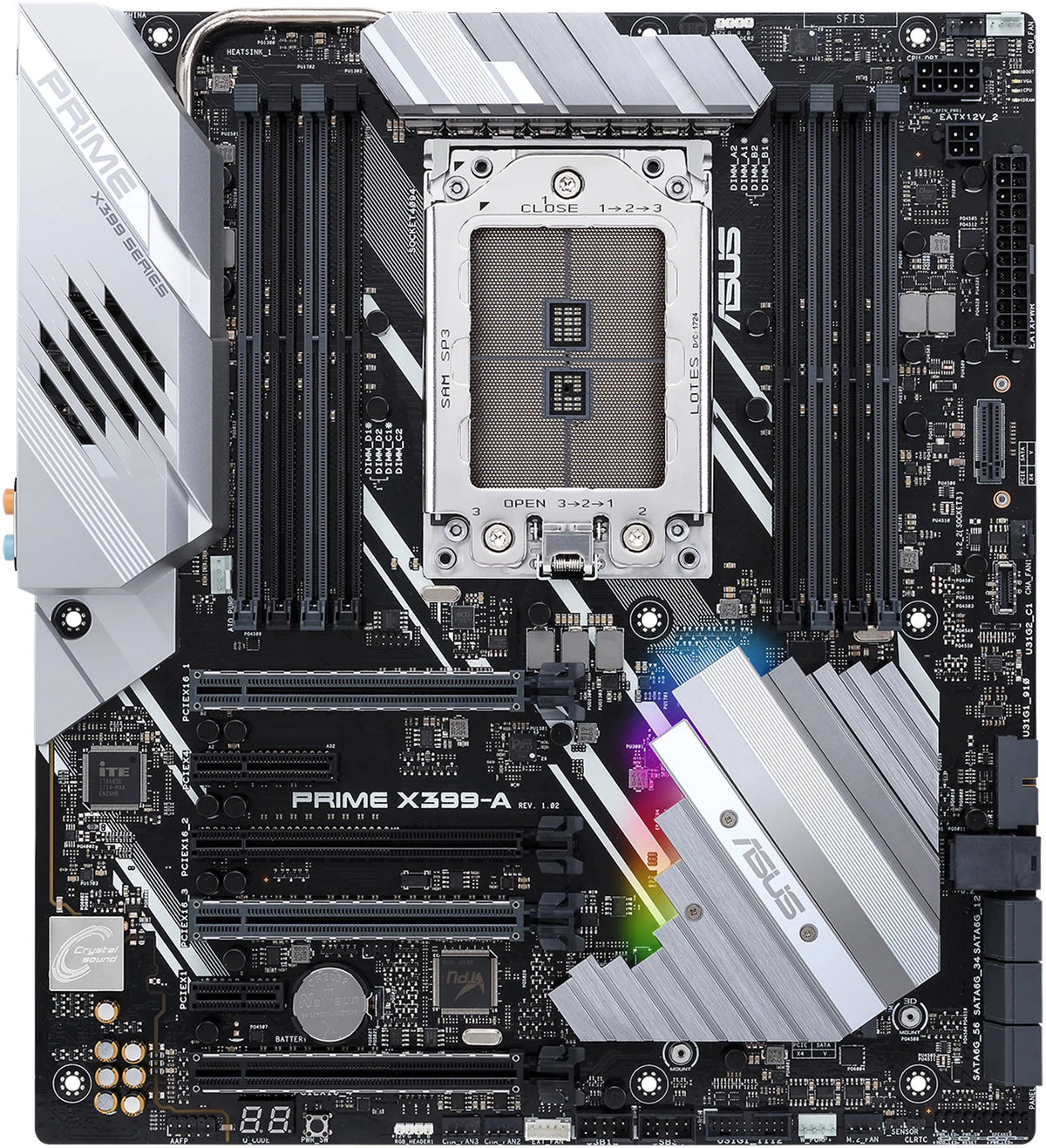 Scheda madre ASUS PRIME X399-A AMD X399 Socket TR4 DDR4 128GB M.2 U.2 EATX 4×PCI-E X16 supporta Ryzen 1950X 2970WX 2990WX 1920X