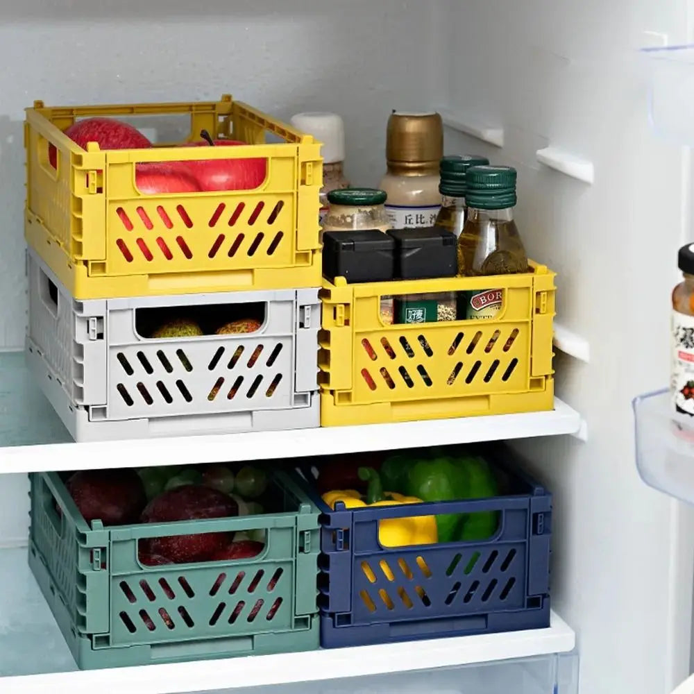 Cassa portaoggetti pieghevole pieghevole Cestini portaoggetti impilabili INS S/M/L Cancelleria in plastica Porta cosmetici Forniture per l'aula