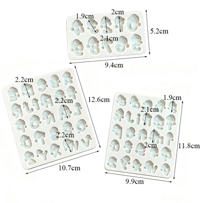Stampo in silicone a forma di cappello di Babbo Natale con alfabeto e numeri per decorazioni in zucchero, resina, cupcake, pasticceria e decorazione di torte