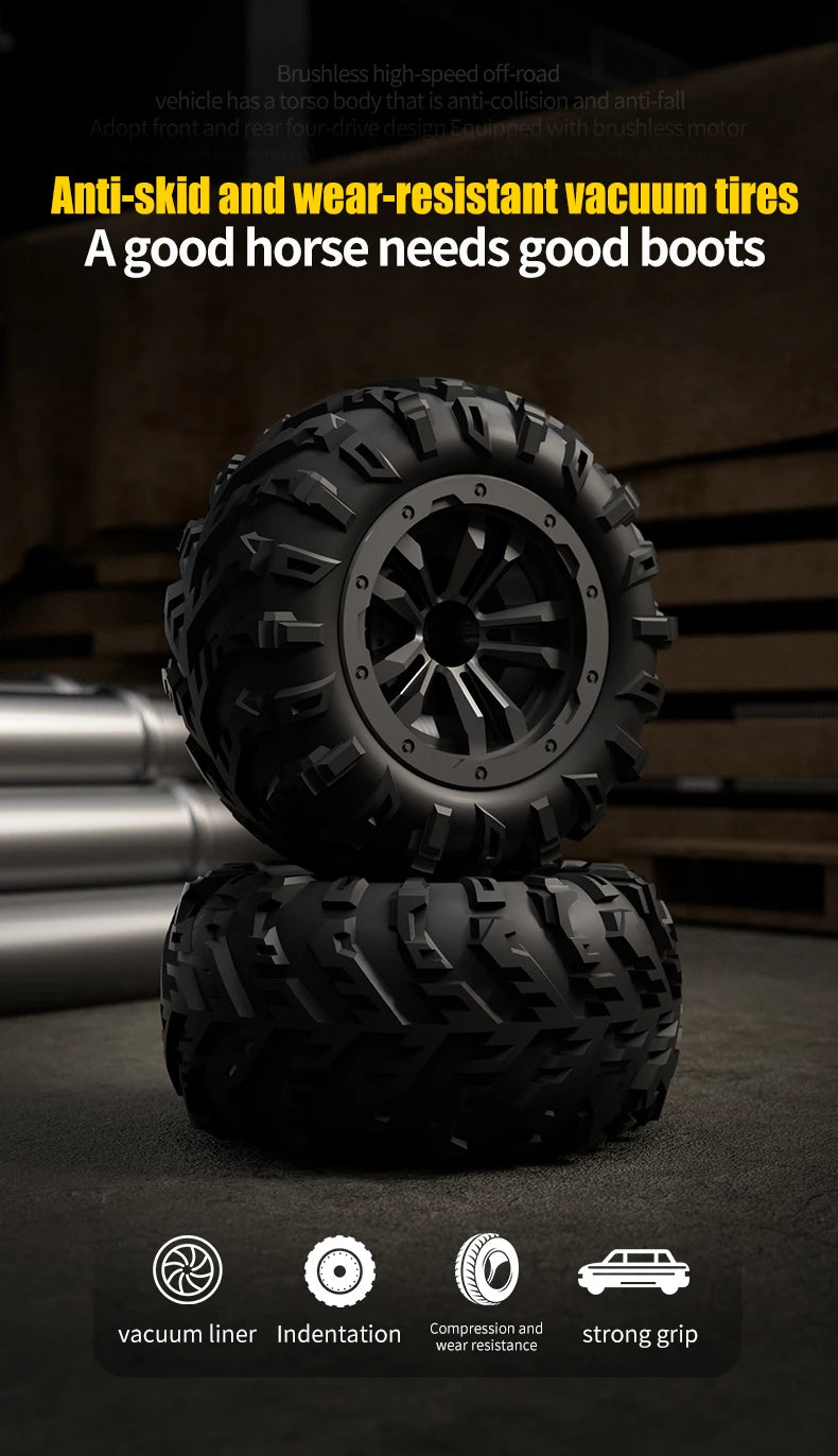 ZWN 1:16 70KM/H o 50KM/H Auto RC 4WD con LED, Auto Telecomandate ad Alta Velocità, Monster Truck da Drift per Bambini Vs Wltoys 144001 Giocattoli