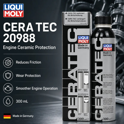 Liqui Moly CeraTec Additivo Ceramico per Olio Motore, Antiusura e Riduttore di Attrito, Protettore per Motori Turbo Auto