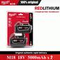 Batteria agli ioni di litio Milwaukee M18 18V 6.0Ah 12.0Ah ad alta potenza, 100% originale, per utensili elettrici a batteria 48-11-1850 48-11-1815