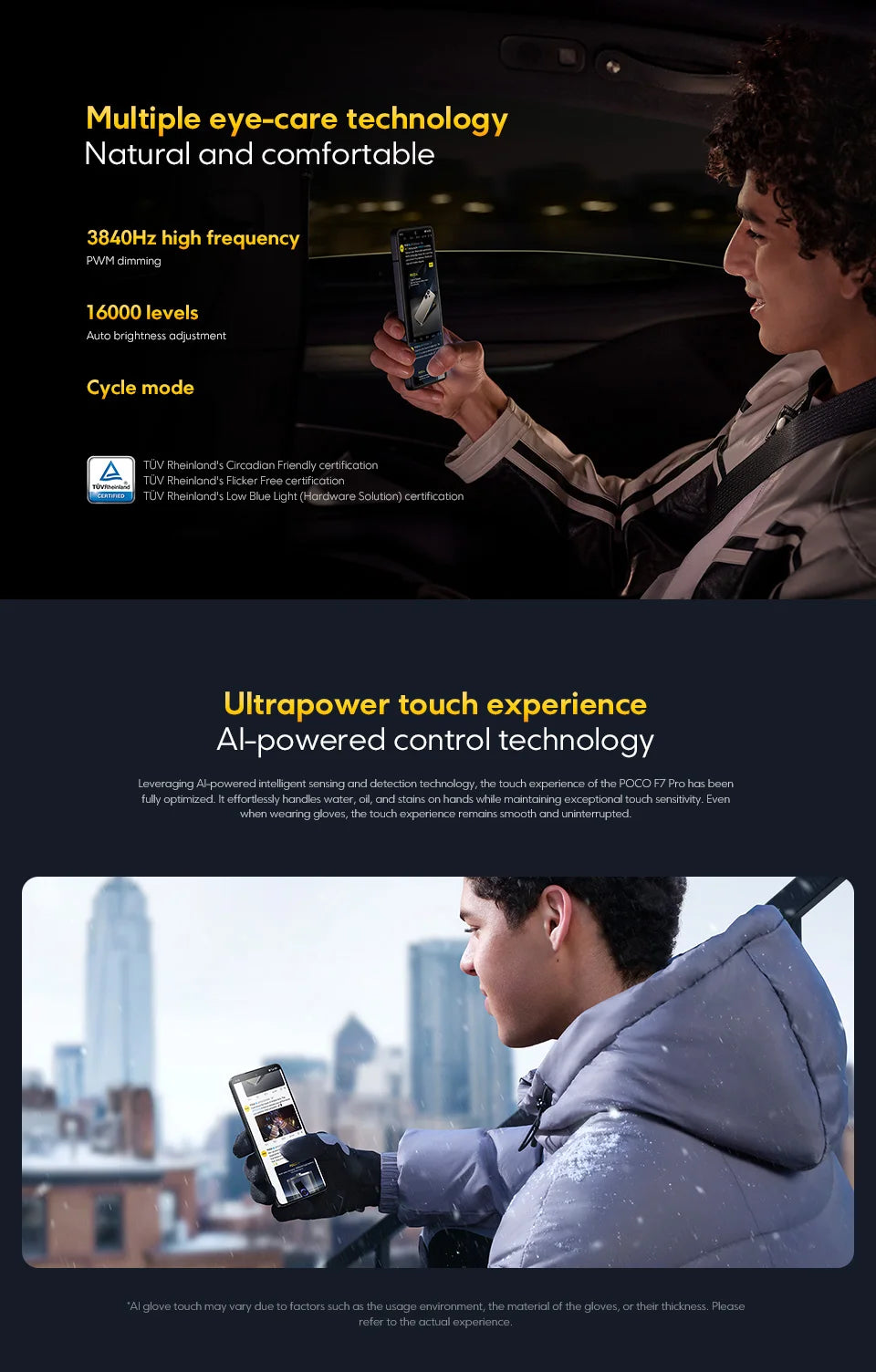 Xiaomi POCO F7 Pro 5G Versione Globale Smartphone Snapdragon ®   Doppia fotocamera da 50MP di 8ª generazione con OIS e NFC